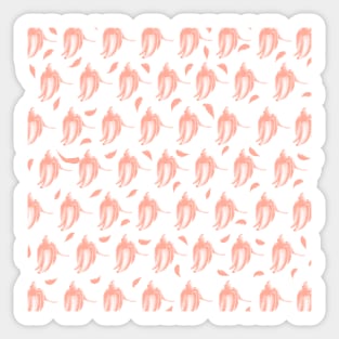 Pink Banana Pattern Sticker